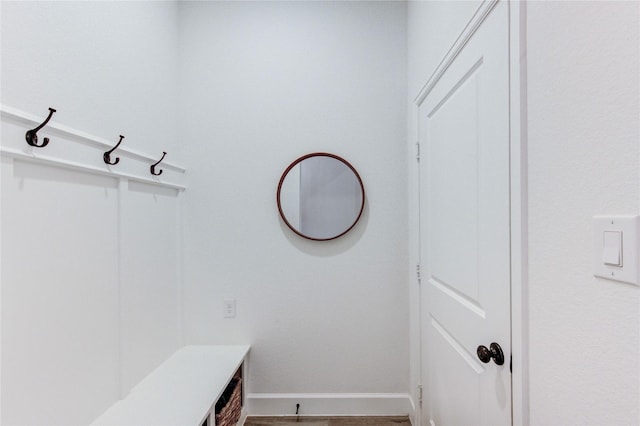 20447 Avelignese Way, Tomball, TX 77377 - mudroom featuring baseboards and wood finished floors