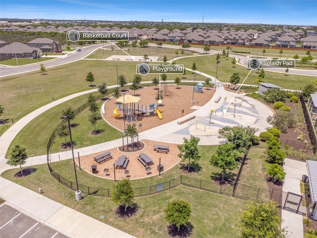 bird's eye view featuring a residential view