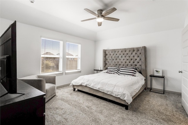 13938 Red River Dr, Baytown, TX 77523 - carpeted bedroom featuring baseboards and a ceiling fan