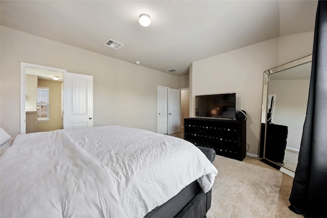 3730 Giorgio Pastel Pl, Katy, TX 77493 - bedroom with light colored carpet, baseboards, and visible vents