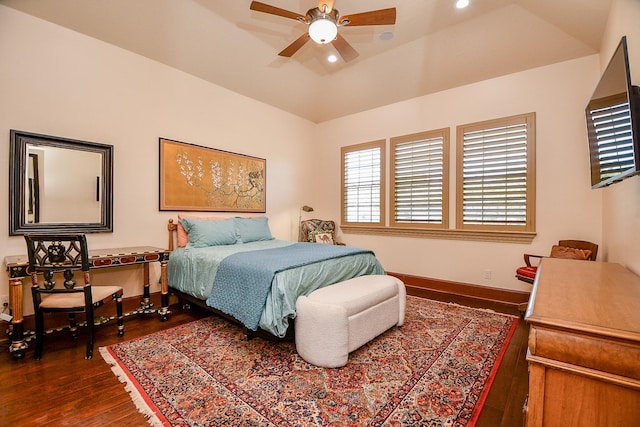 2718 Silverhorn Dr, Katy, TX 77450 - bedroom featuring dark wood-style flooring and recessed lighting
