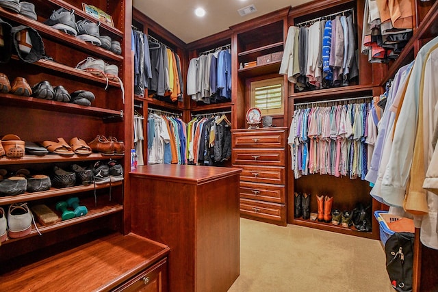 2718 Silverhorn Dr, Katy, TX 77450 - walk in closet featuring carpet floors