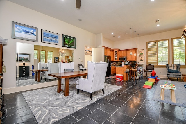2718 Silverhorn Dr, Katy, TX 77450 - dining room featuring baseboards and recessed lighting