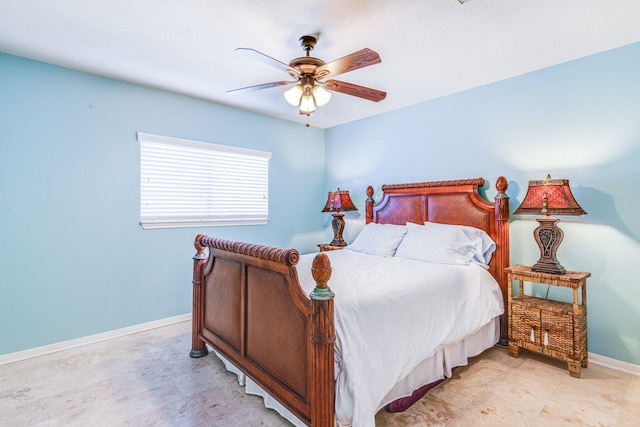 410 Scarlet Sage Dr, League City, TX 77573 - bedroom with baseboards and a ceiling fan