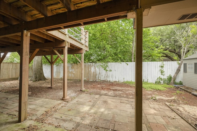 1819 Redwood Ct, Sugar Land, TX 77498 - view of patio featuring visible vents and a fenced backyard
