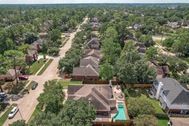 14022 Cypress Falls Dr, Cypress, TX 77429 - aerial perspective of suburban area featuring a pool