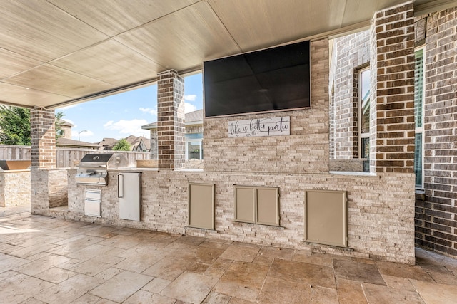 16202 Coyote Run Ln, Cypress, TX 77433 - view of patio with exterior kitchen