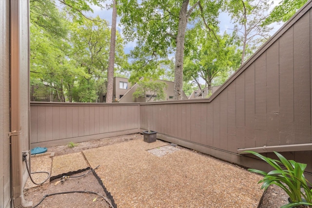 view of fenced backyard
