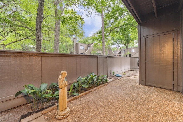 view of patio / terrace featuring a fenced backyard