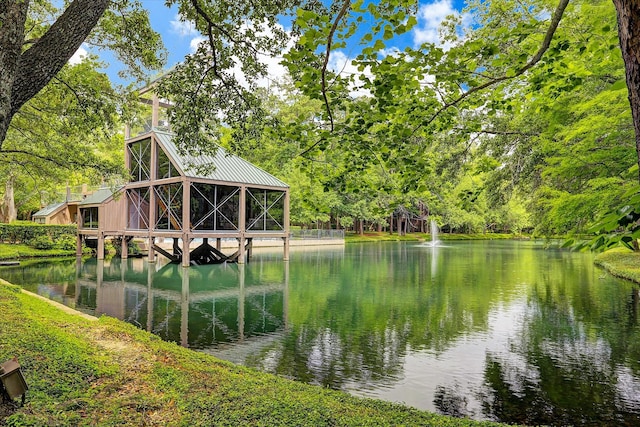 179 Litchfield Ln, Houston, TX 77024 - dock featuring a water view