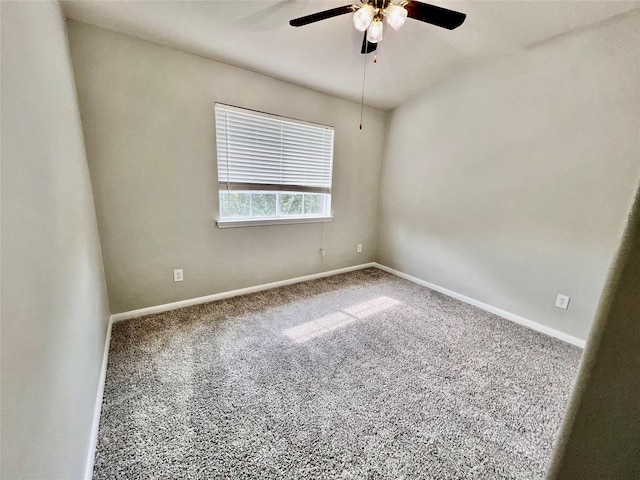 21618 Falvel Lake Dr, Spring, TX 77388 - spare room with baseboards, ceiling fan, and carpet floors