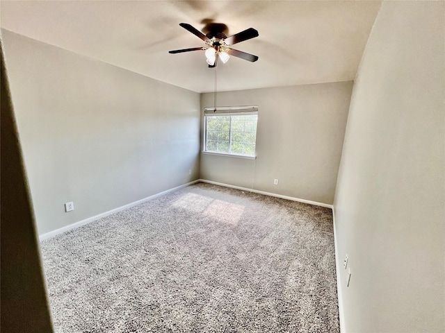 21618 Falvel Lake Dr, Spring, TX 77388 - unfurnished room featuring baseboards, ceiling fan, and carpet floors