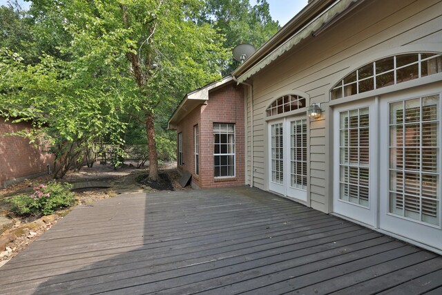 wooden deck with fence