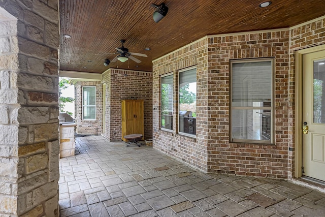 1006 Cross Hollow Ln, Katy, TX 77494 - view of patio with a ceiling fan