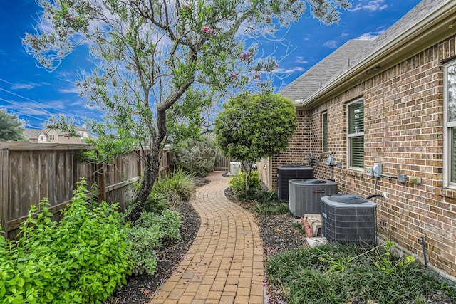 1006 Cross Hollow Ln, Katy, TX 77494 - fenced backyard with central air condition unit