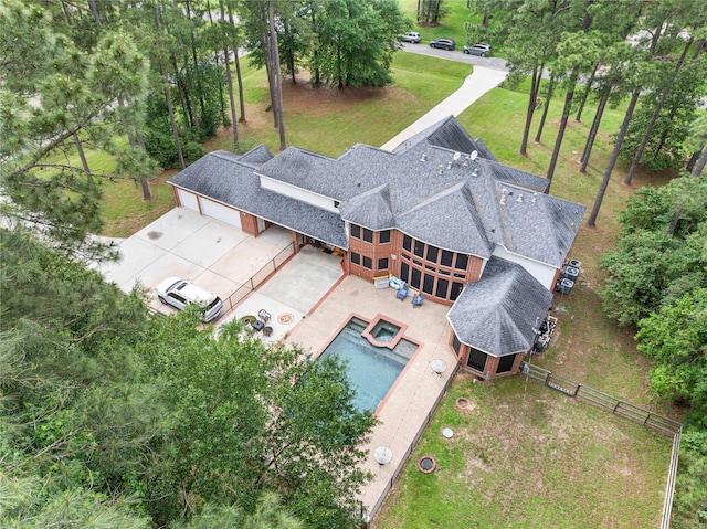 drone / aerial view