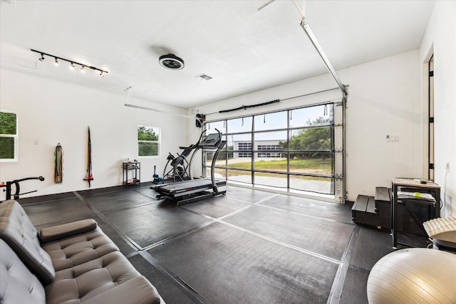 1210 Persimmon Pass, Fischer, TX 78623 - exercise area with track lighting