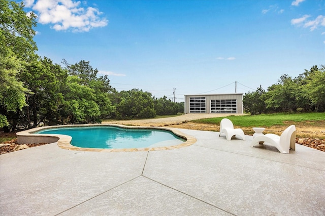1210 Persimmon Pass, Fischer, TX 78623 - swimming pool featuring a patio and a lawn