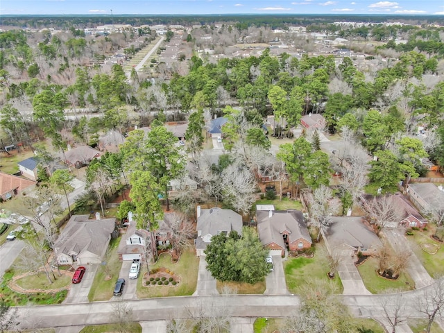 22 Almond Branch Pl, The Woodlands, TX 77382 - aerial view of property's location with nearby suburban area