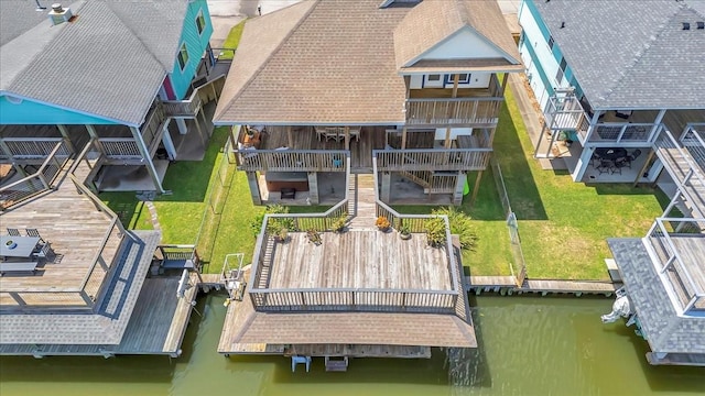 28 Dolphin St, Bayou Vista, TX 77563 - view of subject property featuring a nearby body of water