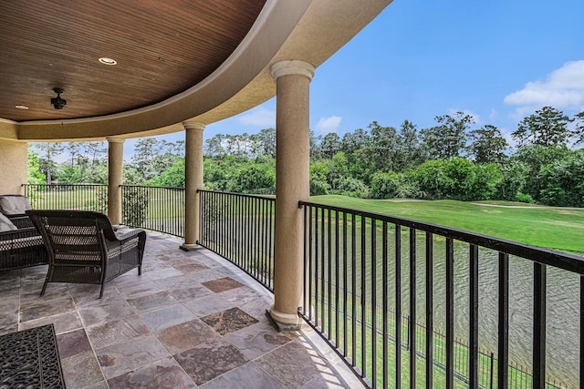 2802 Twin Fountains Dr, Houston, TX 77068 - balcony with view of wooded area