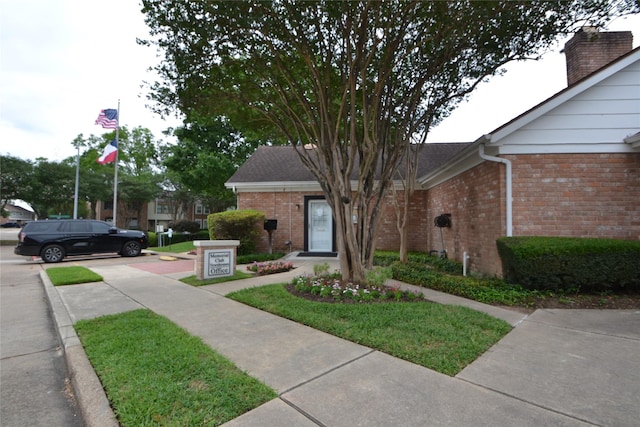 14459 Misty Meadow Ln, Houston, TX 77079 - view of front of home featuring brick siding