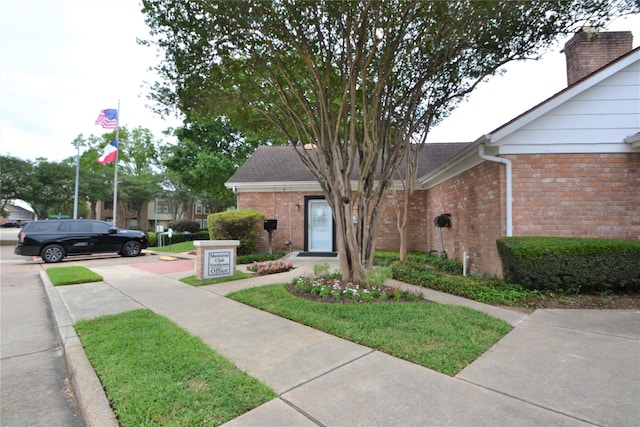14459 Misty Meadow Ln, Houston, TX 77079 - view of front facade with brick siding