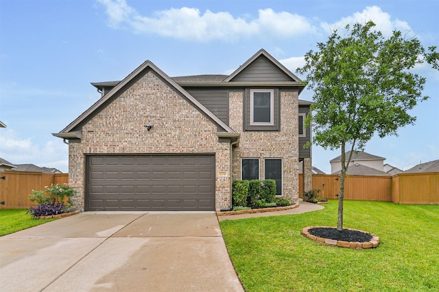 12750 Tullich Ln, Humble, TX 77346 - traditional-style home with brick siding, concrete driveway, and an attached garage