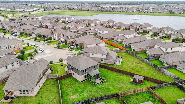 12750 Tullich Ln, Humble, TX 77346 - aerial view of residential area featuring a large body of water