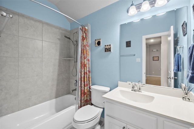 17214 Sequoia Kings Dr, Humble, TX 77346 - full bath featuring shower / tub combo with curtain, toilet, and vanity