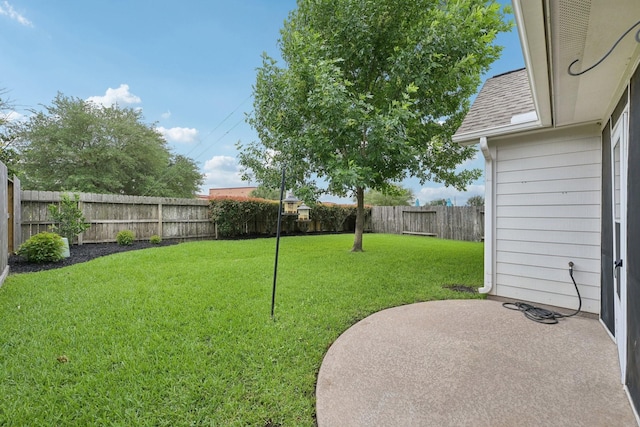 view of yard featuring a patio area