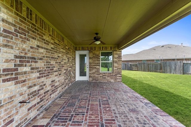2043 Plum Rose Ln, Richmond, TX 77469 - view of patio with a ceiling fan