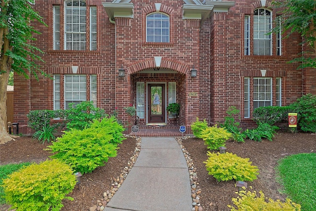 12915 Birch Falls Rd, Houston, TX 77065 - property entrance featuring brick siding
