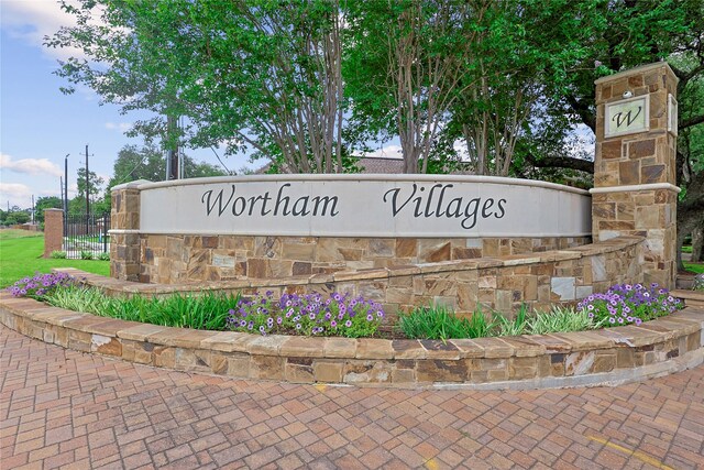 12915 Birch Falls Rd, Houston, TX 77065 - community / neighborhood sign featuring fence