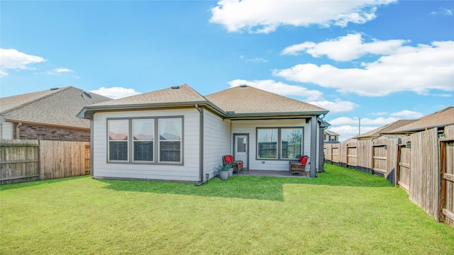 2815 Torrey Pines Dr, Fulshear, TX 77423 - rear view of house with a patio area and a shingled roof