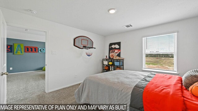 5427 Magnolia Heath Ln, Spring, TX 77373 - bedroom with carpet flooring and baseboards