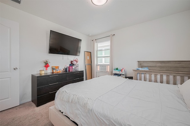 20864 Sheffield Park Dr, Porter, TX 77365 - bedroom featuring light colored carpet and cooling unit