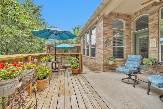 view of deck