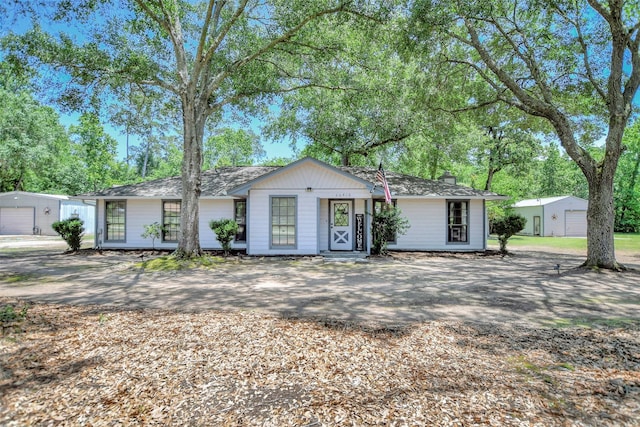 26410 Anderson Rd, Magnolia, TX 77354 - ranch-style home featuring a chimney