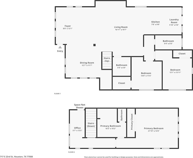 717 E 23rd St, Houston, TX 77008 - room layout