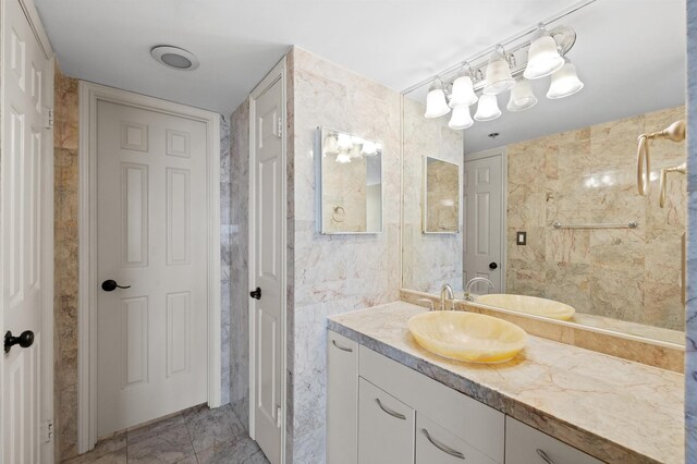 full bathroom with vanity