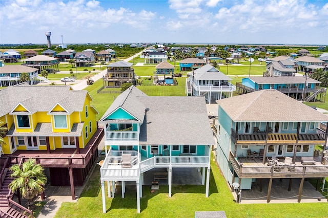 aerial perspective of suburban area