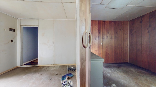 415 Briarcliff Dr, Houston, TX 77076 - basement featuring wooden walls
