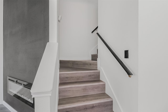 8888 Benning Dr Unit 313, Houston, TX 77031 - staircase with wood finished floors