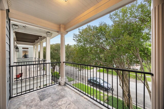 view of balcony