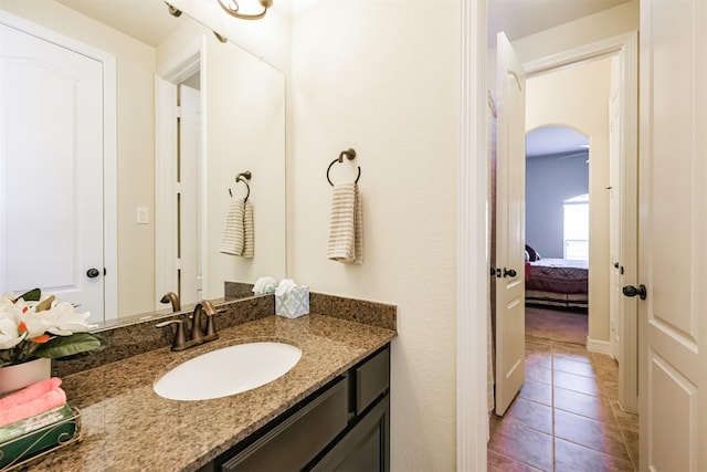 23615 Dolci Ln, Richmond, TX 77406 - ensuite bathroom with vanity and tile patterned flooring