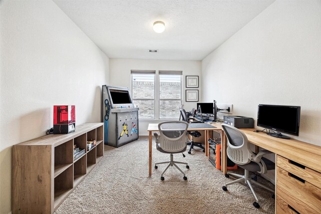 13003 Foxwood Creek Ln, Houston, TX 77044 - home office featuring light carpet and baseboards
