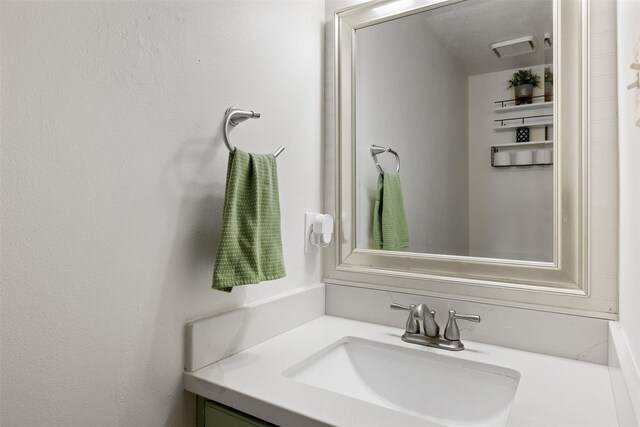 bathroom featuring vanity