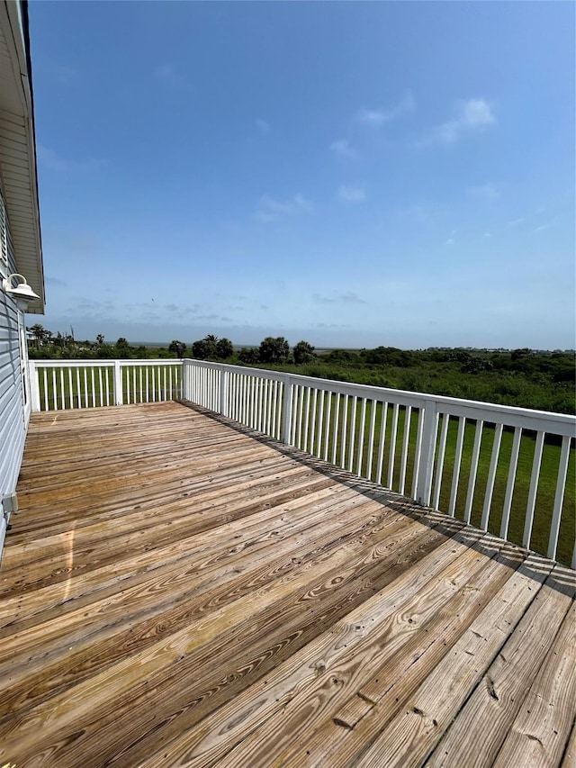 3913 1st, Galveston, TX 77554 - view of wooden deck