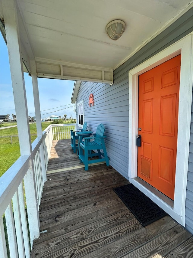 3913 1st, Galveston, TX 77554 - view of wooden terrace